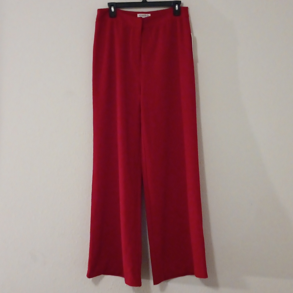 Elegant Red Women's Pants